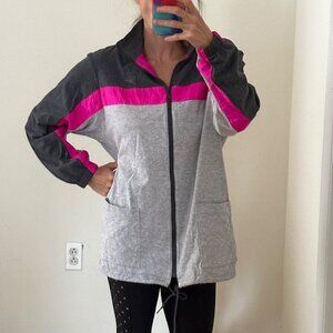 Vintage Women's Speedo Zip Front Mock Neck Jacket/Anorak